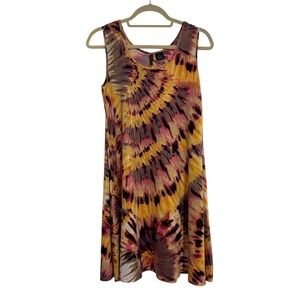 New Directions Tie-Dye Midi Dress - Multicolor